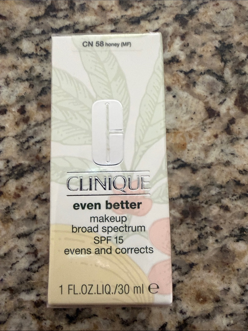 Clinique Even Better Makeup Broad Spectrum SPF 15 - CN 58 Honey Full Size Sealed